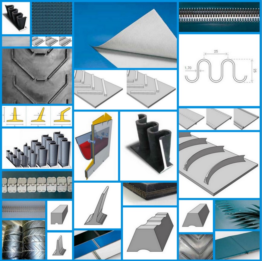 Vari ricambi ed accessori per nastri trasportatori